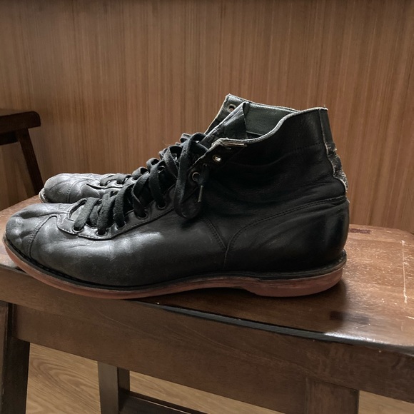 leather basketball boots